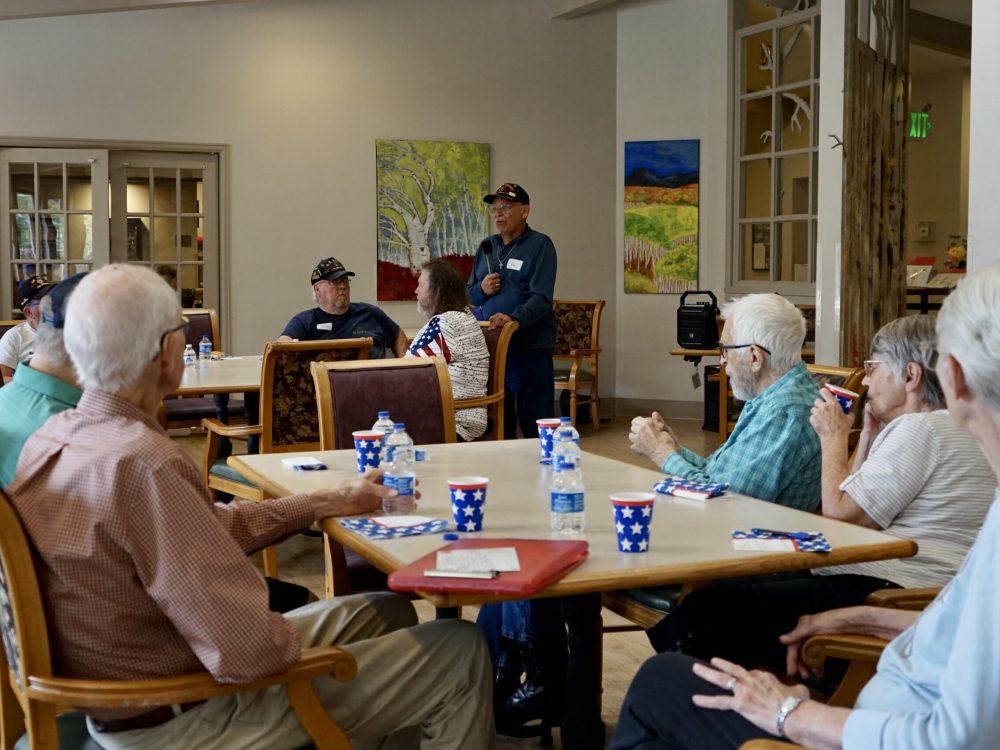 Veteran's morning coffee